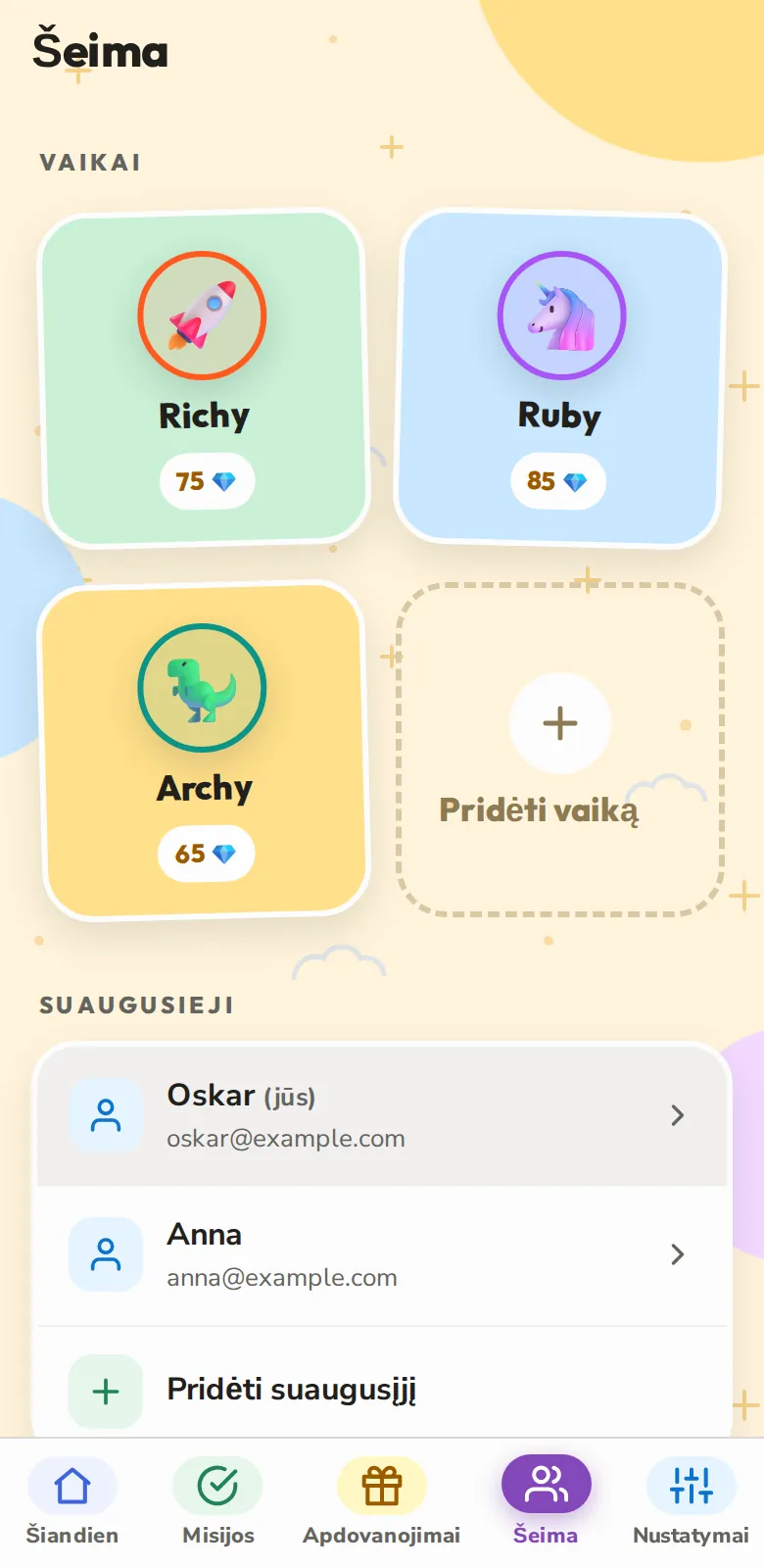 Kiekvienas, kas padeda, su savo prisijungimu