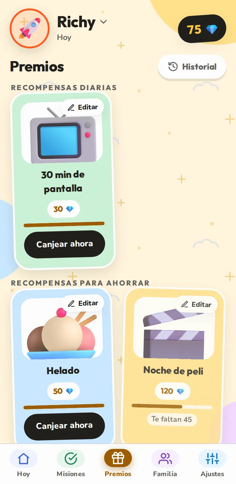 Los premios que están ahorrando
