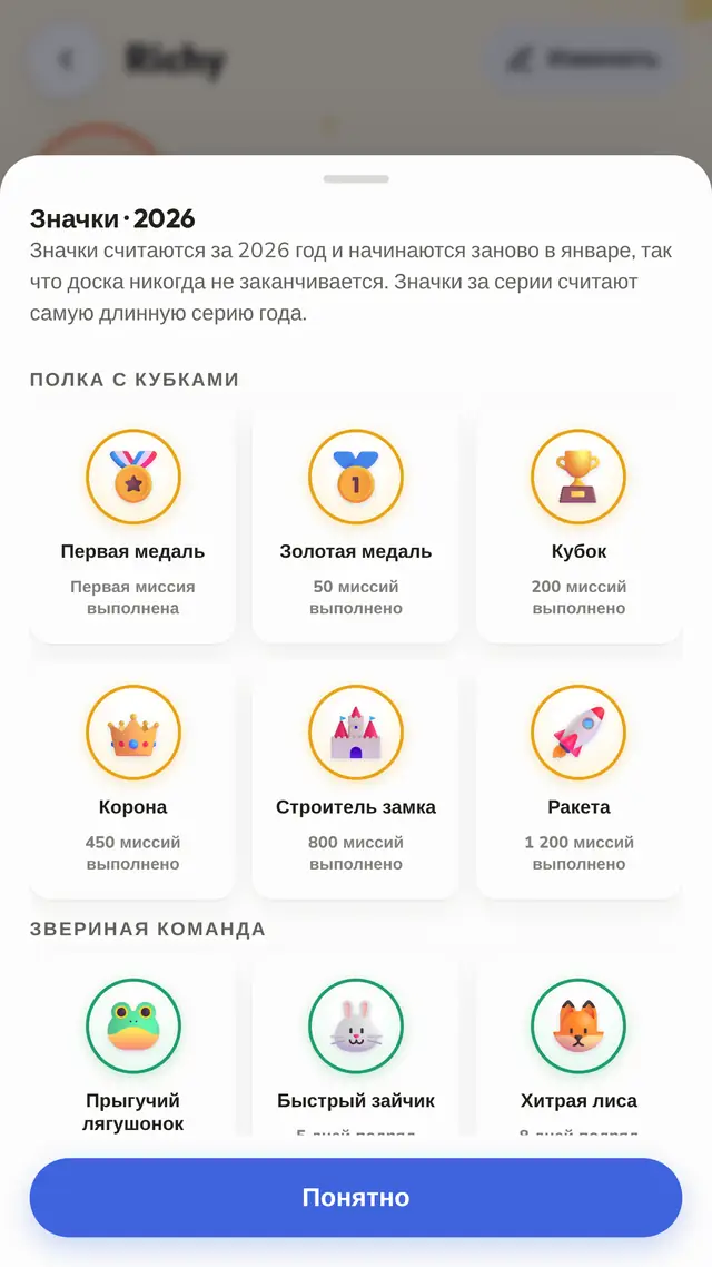Значки, которые копятся весь год