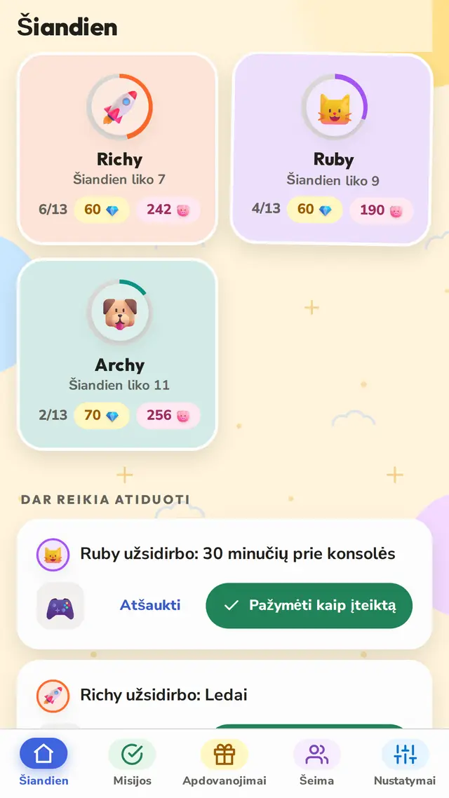 Visi vaikai vienu žvilgsniu