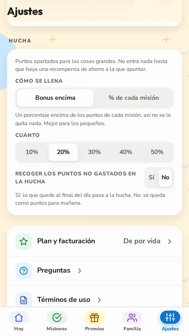 Una hucha que se llena sola