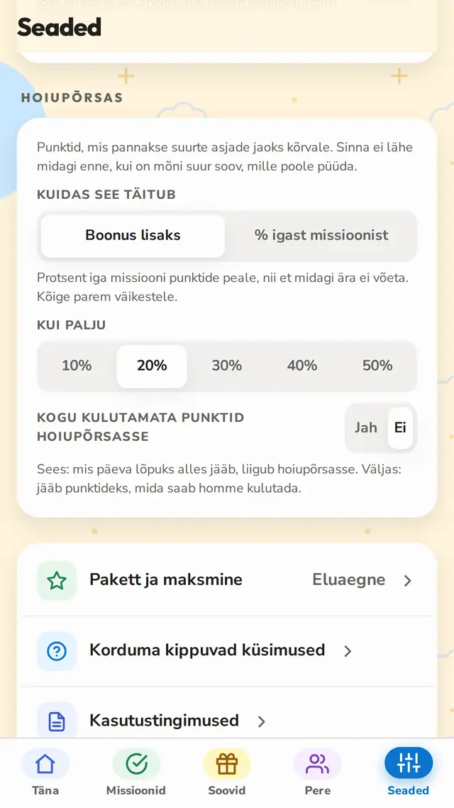Hoiupõrsas, mis täidab end ise