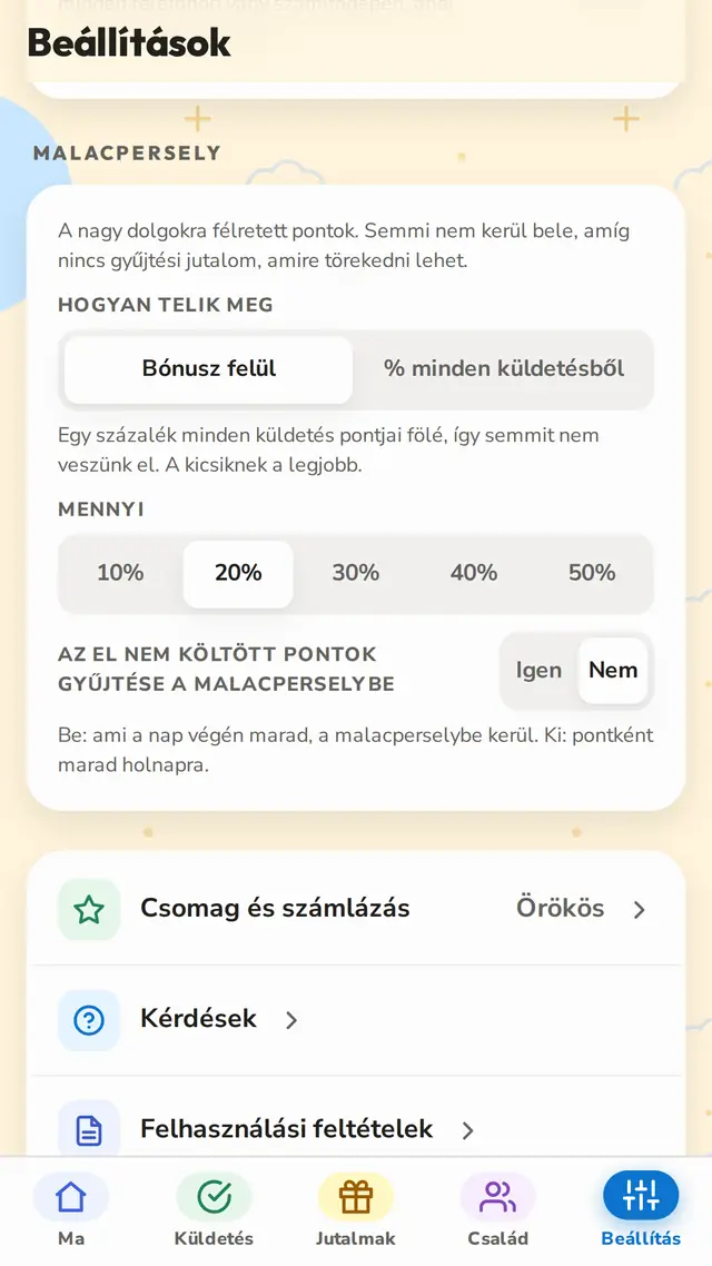 Malacpersely, ami magától telik