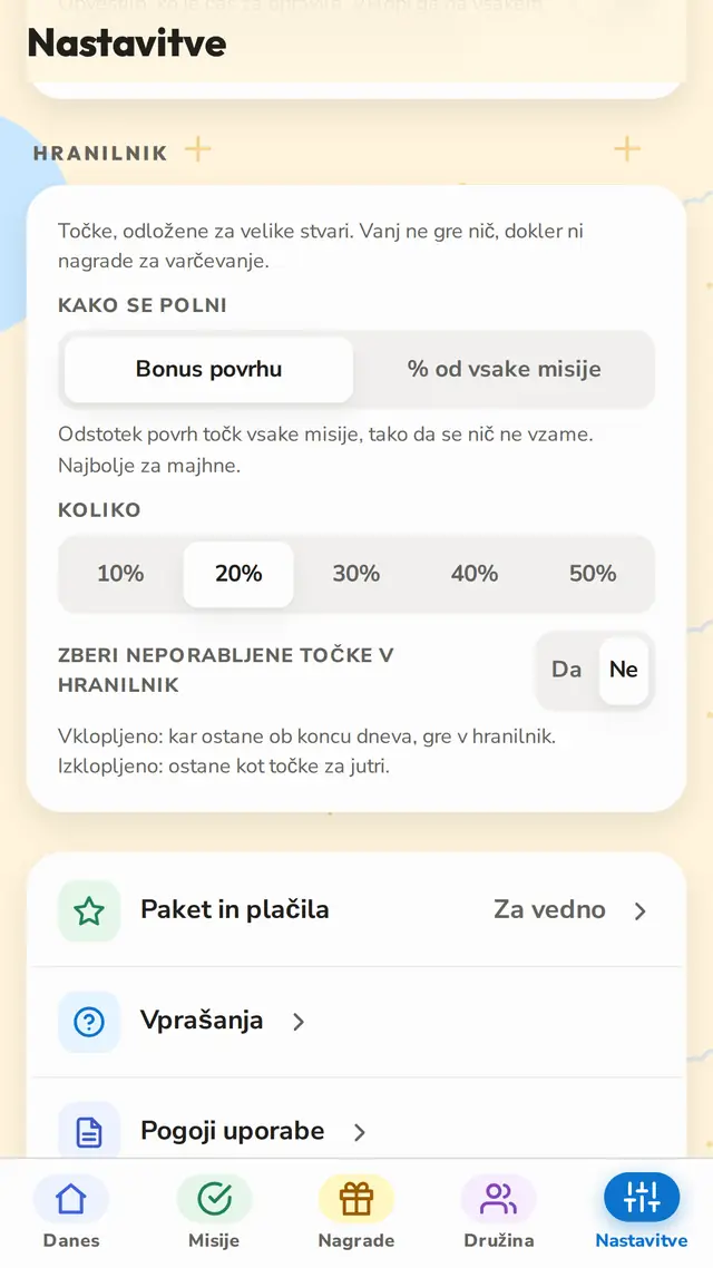 Hranilnik, ki se polni sam