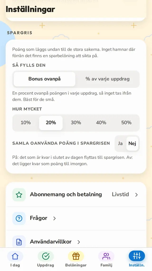 En sparbössa som fylls på av sig själv
