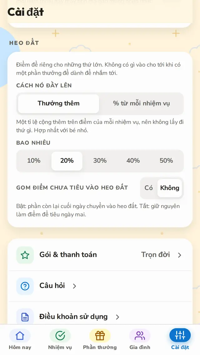 Ống heo tự đầy lên