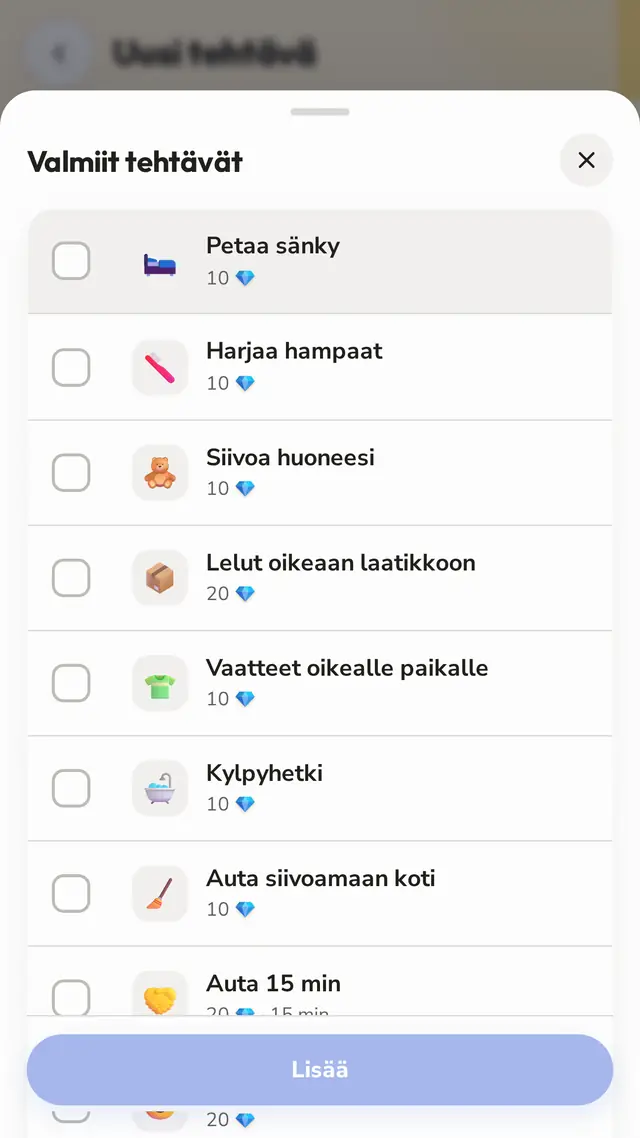 Koko taulu viidessä minuutissa