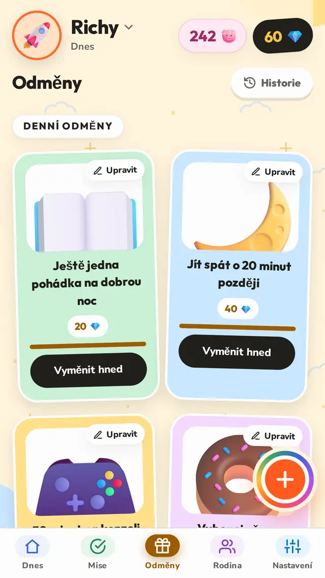 Vydělají si je, vyberou si sami