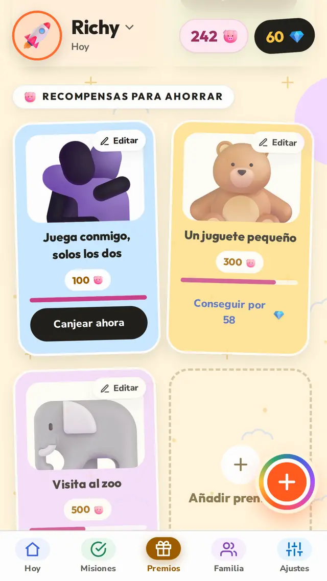 Las tareas ahora cumplen deseos