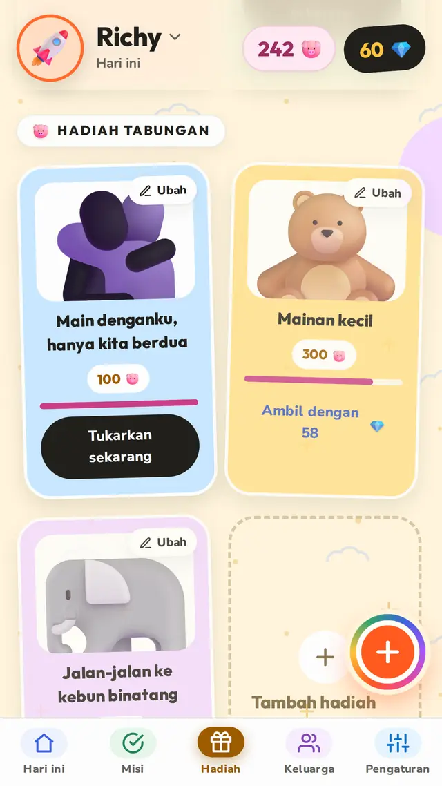Pekerjaan rumah mengabulkan keinginan