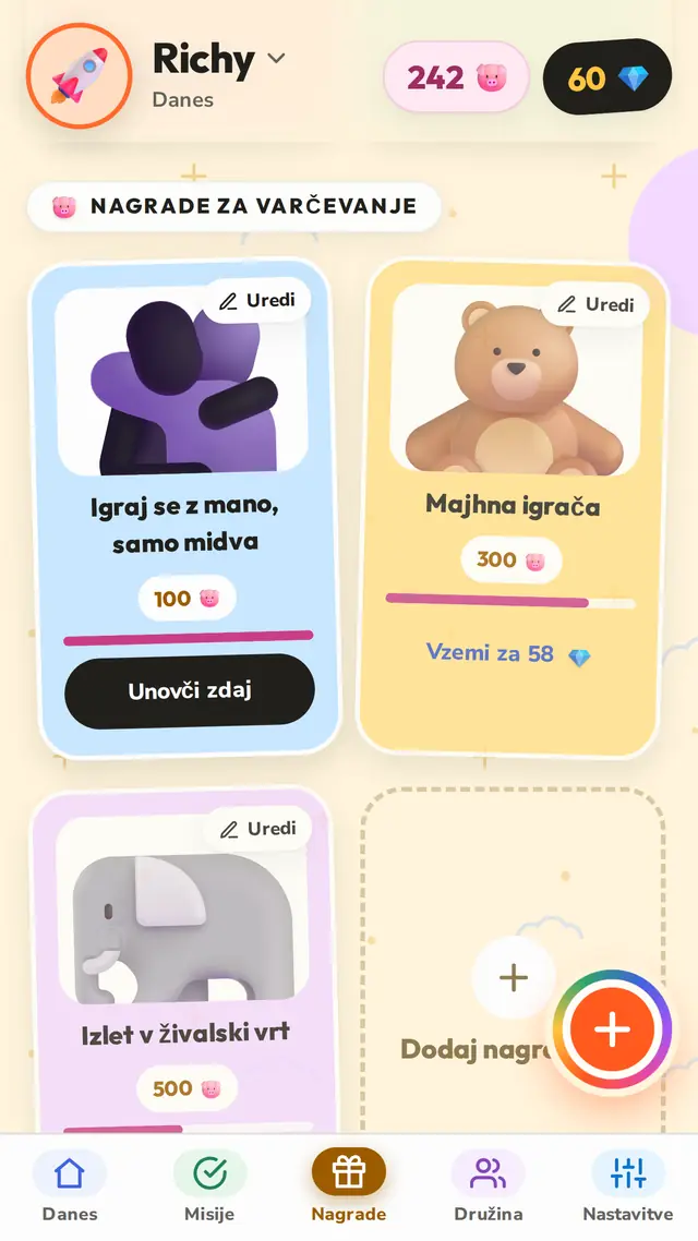 Opravila uresničujejo želje