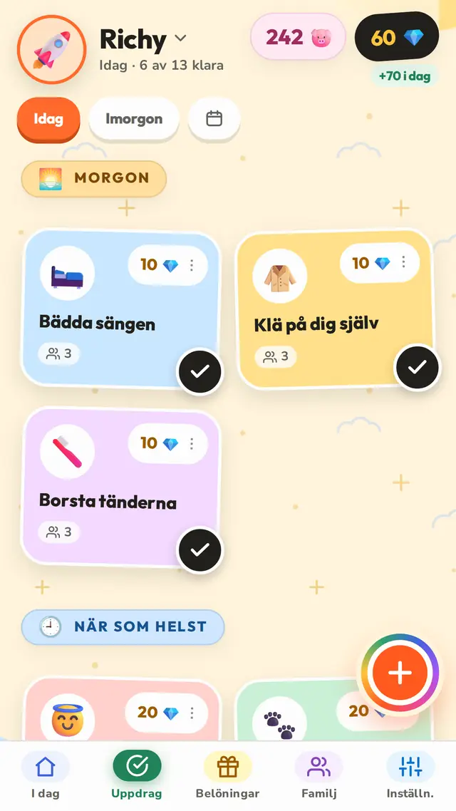 Morgnar som sköter sig själva